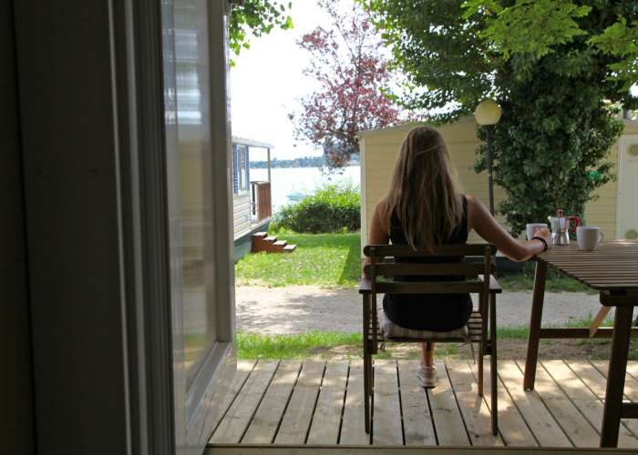 Camping Glamping Gardameer met tent met airconditioning aan het meer 1