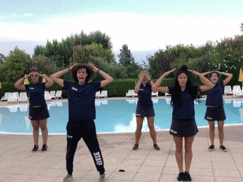 Head, Shoulders, Knee & Toe Campeggio Lago di Garda Animazione baby dance mini disco 