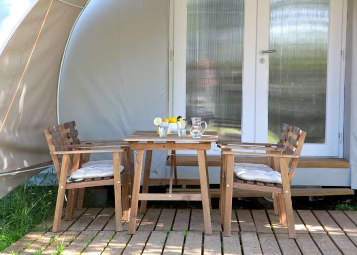Camping Glamping Gardameer met tent met airconditioning 2