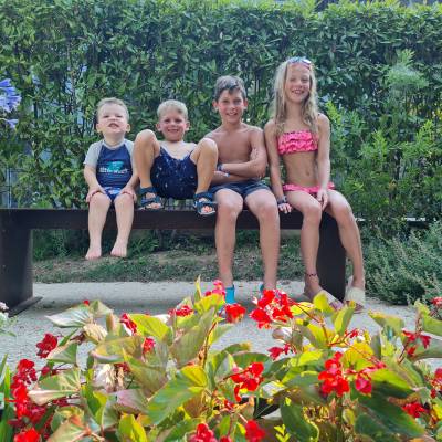 Our dearest children enjoying their stay!
Mauro, Vince, Lieke and Zeno from Belgium