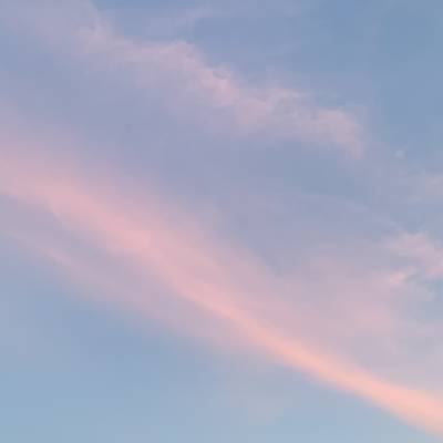 sunset making the clouds pink nature is amazing