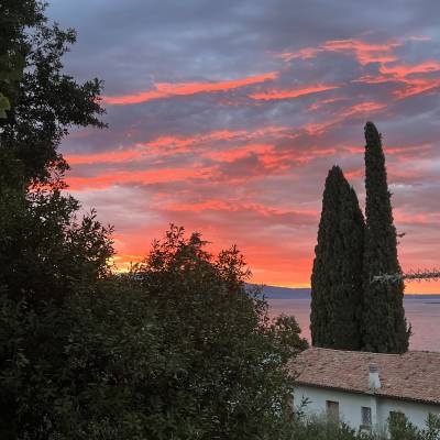 Beautiful sunrise from the campsite